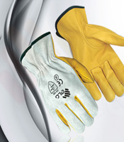 Work Leather Driving gloves for Men graphic